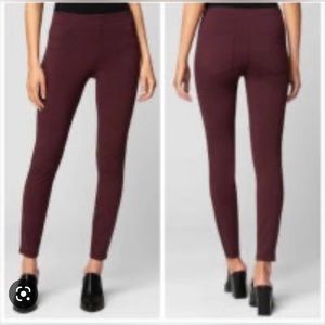Anthropologie Blanknyc pull on Ponte skinny pant maroon 26